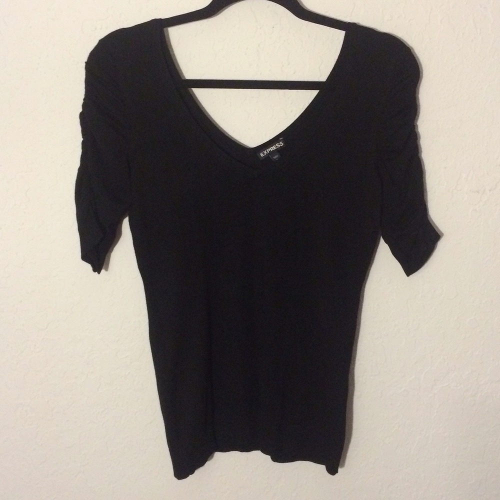 Black V-Sweater